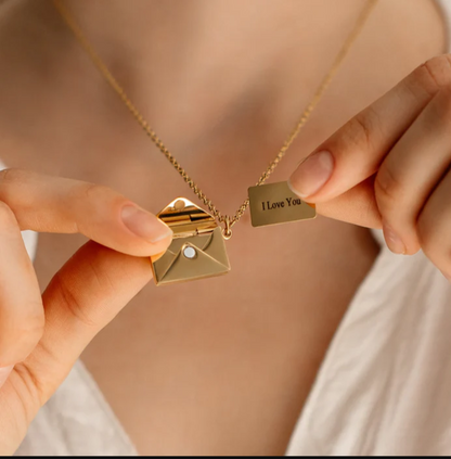 Liefdes Brief Ketting Gepersonaliseerd